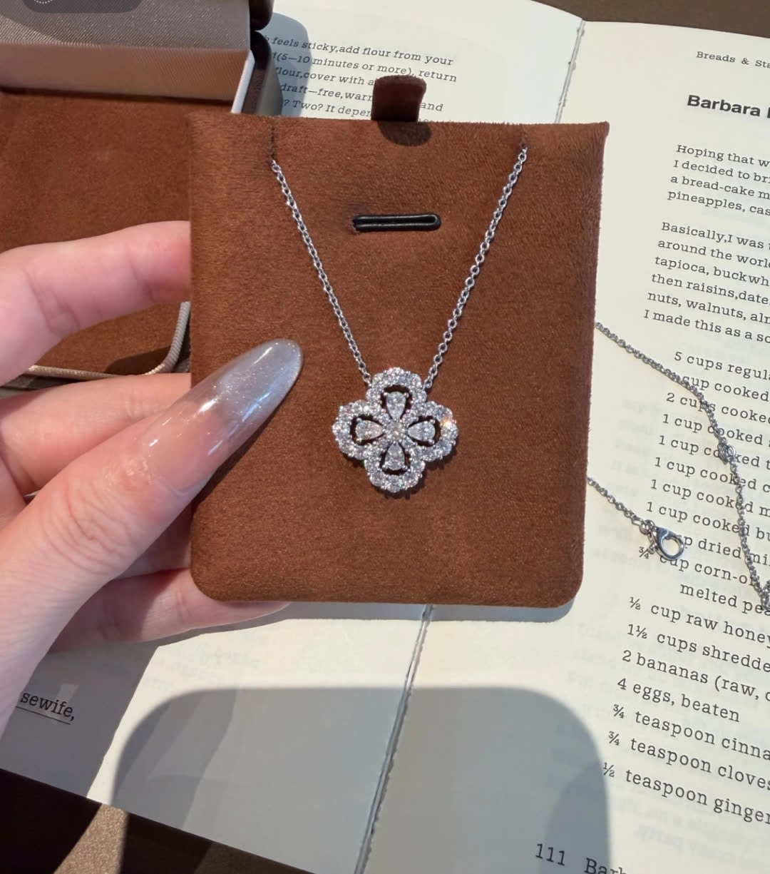 Harry Winston Silver Flower Pendant Necklace